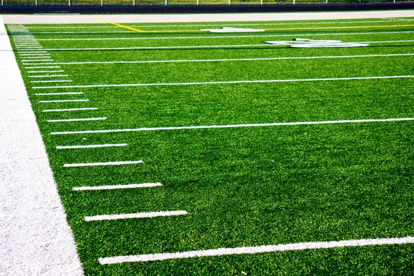 Hash Marks on Football Field Stock Image