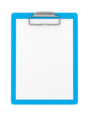 Boş kağıt izole mavi Pano