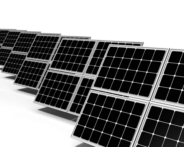 System paneli słonecznych — Zdjęcie stockowe