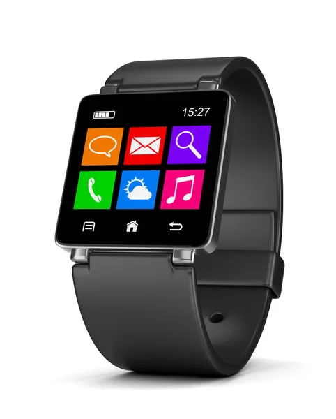 Smartwatch Apps üstünde beyaz — Stok fotoğraf