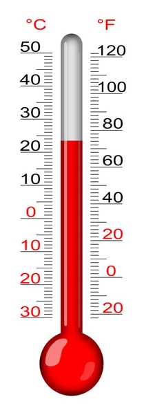 Thermometer geïsoleerd op witte afbeelding — Stockfoto