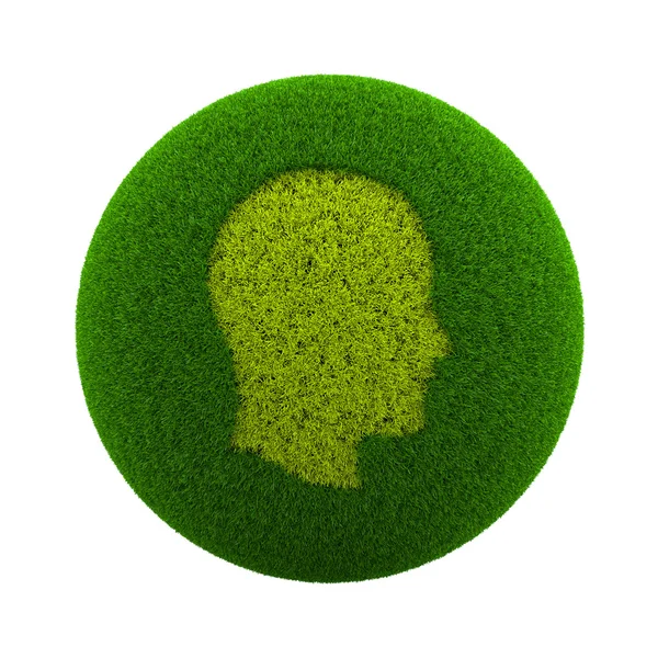 Grass Sphere Profile Icon — Stock Photo, Image