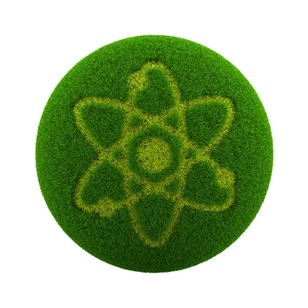 Grass Sphere Science Icon — Stock Photo, Image