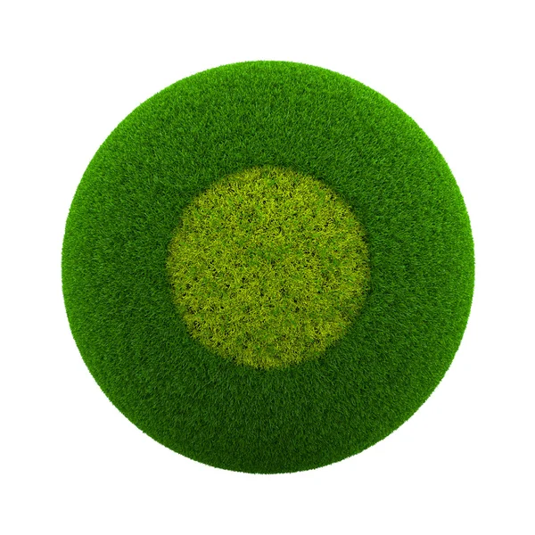 Icono de círculo de esfera de hierba —  Fotos de Stock