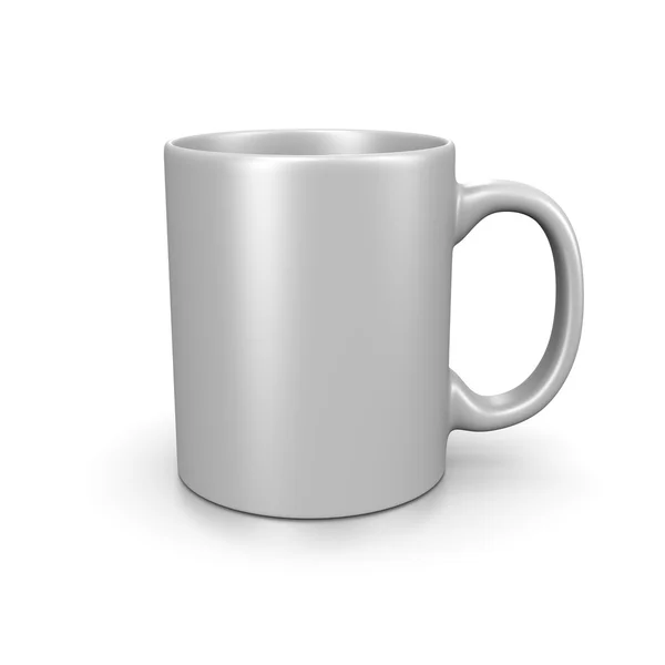 白地に白のマグカップ — ストック写真