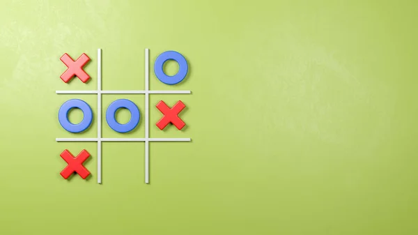 Duvardaki Tic-Tac-Toe Oyunu — Stok fotoğraf