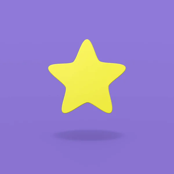 One Star on Blue Background — Stock Photo, Image