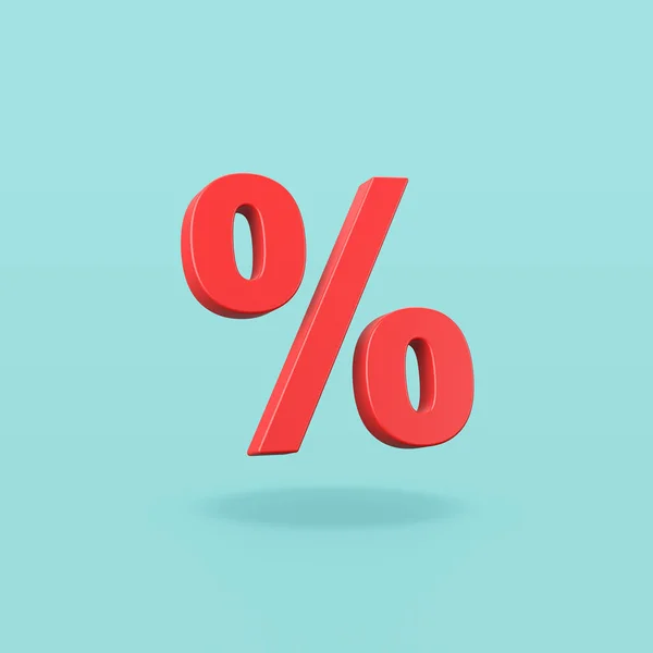 Percent Sign on Blue Background — Stock Photo, Image