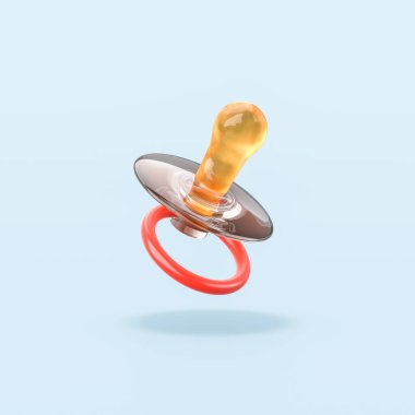 Mavi Arkaplanda Bebek Yatıştırıcısı