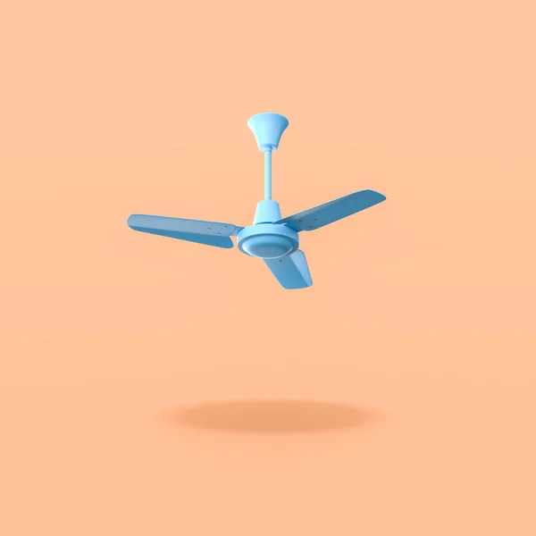 Ceiling Fan on Orange Background — Stock Photo, Image