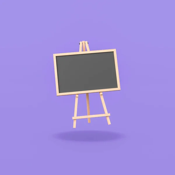 Leere Tafel auf lila Hintergrund — Stockfoto
