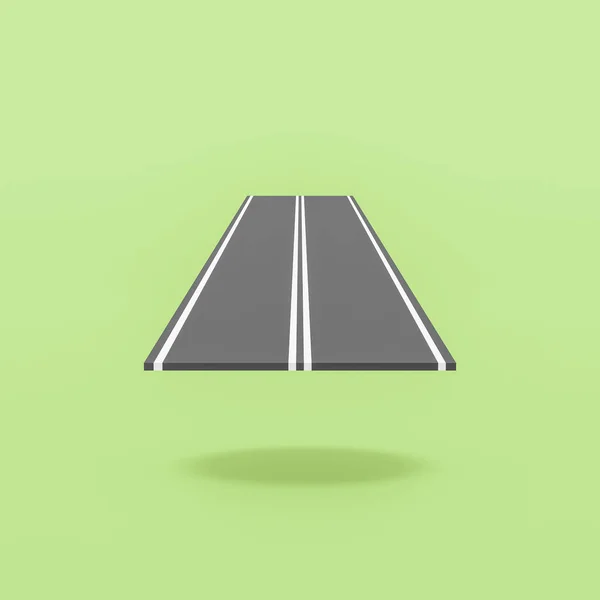 Asphalt Road on Green Background —  Fotos de Stock