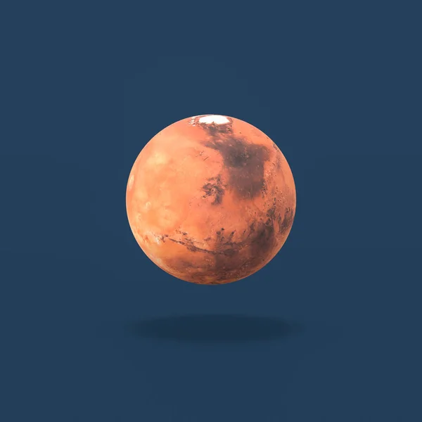 Mars Planet on Blue Background — Stockfoto