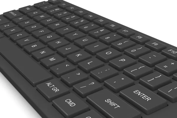 Black Computer Keyboard — Stock Photo, Image