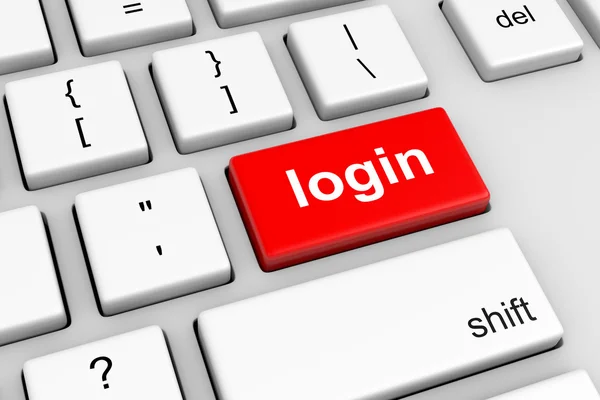 Online Login — Stock Photo, Image