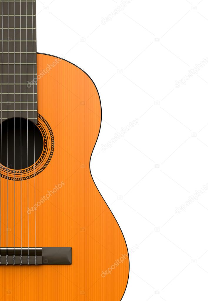 Classical Guitar Body Closeup