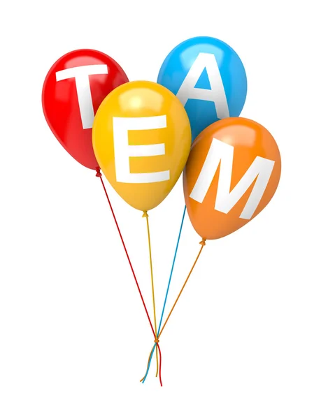 Bunch of Balloons Team Concept — Stock Photo, Image