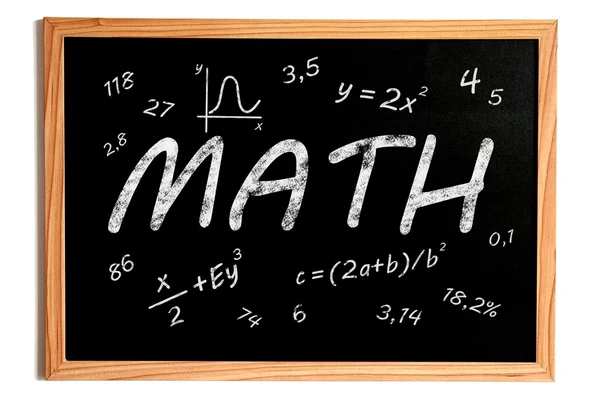 Math svarta tavlan — Stockfoto