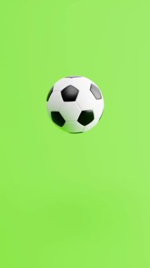 Yeşil Arkaplanda, Fotokopi Alanı, Dikey Portre Biçimi, 3D Animasyon