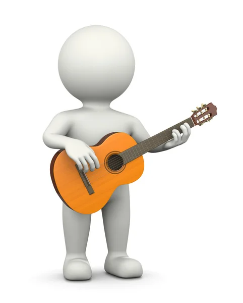 Chitarrista personaggio 3D — Foto Stock