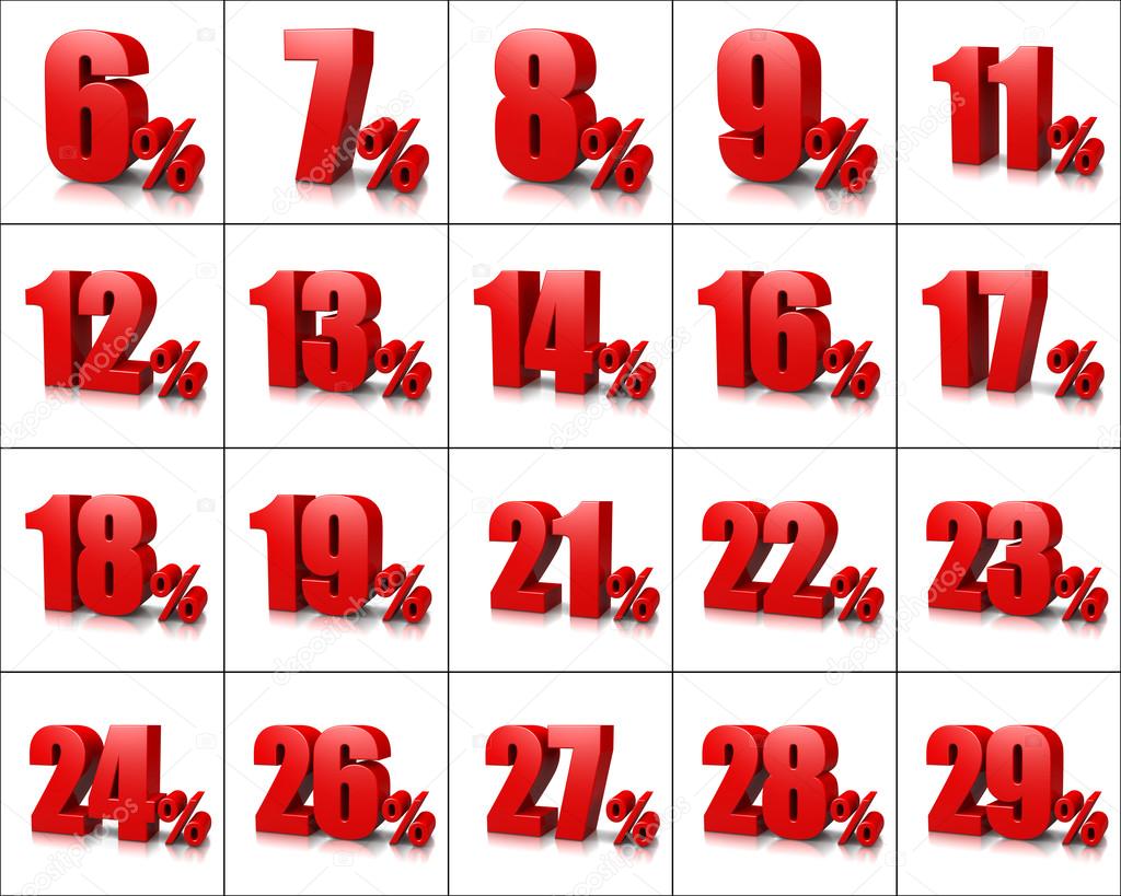 Percentage Numbers Series 2