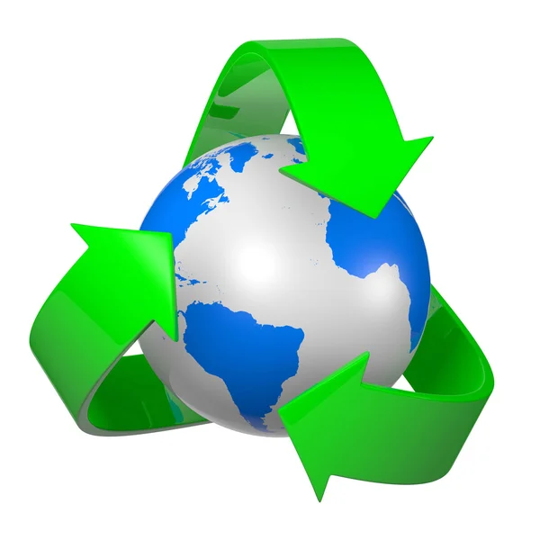 Recycleren de wereld — Stockfoto