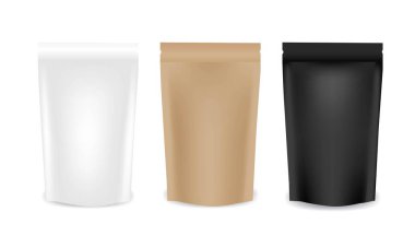 Paketleme Model Kümesi İzole edilmiş Beyaz arkaplan