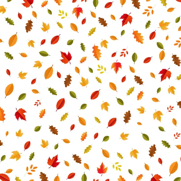 국경 이 있고 가을 잎 이 있는 가을 포스터 — 스톡 벡터