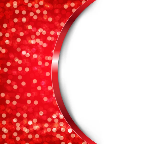 Carton rouge avec Bokeh — Image vectorielle