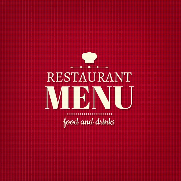 Carte de menu restaurant — Image vectorielle