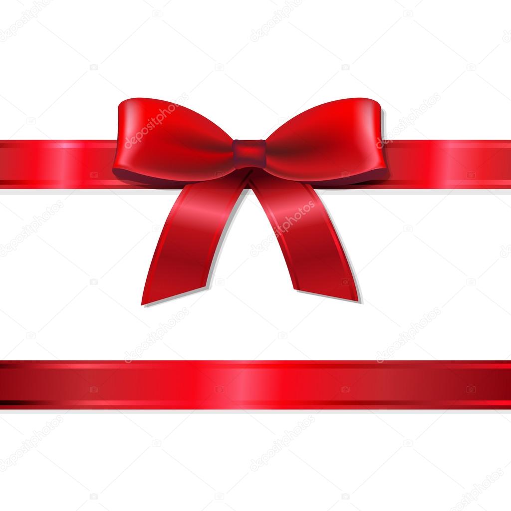 Red ribbons and bows stock vector. Illustration of vector - 35385196