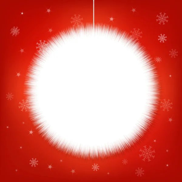 Weihnachtsschneeball — Stockvektor