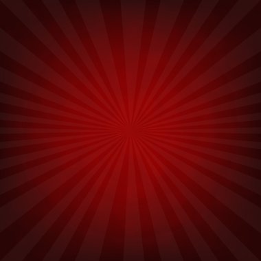 Sunburst Koyu kızıl Retro afiş