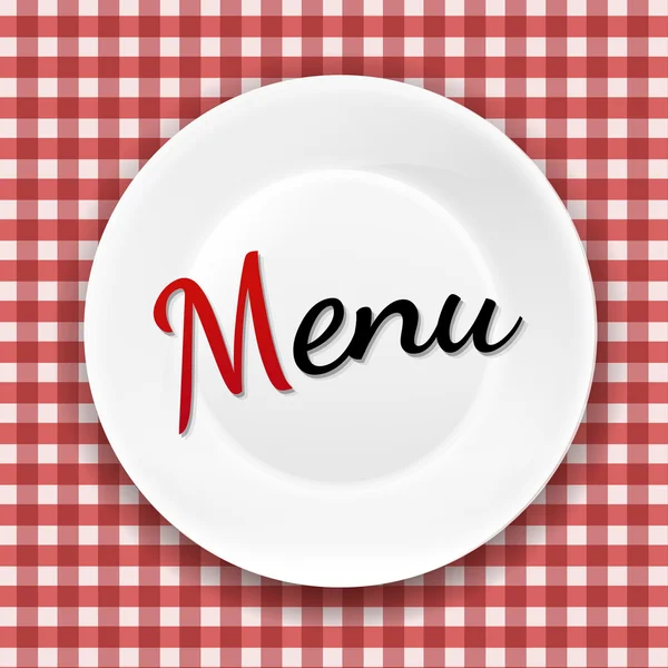 Placa de menú con malla de gradiente — Archivo Imágenes Vectoriales