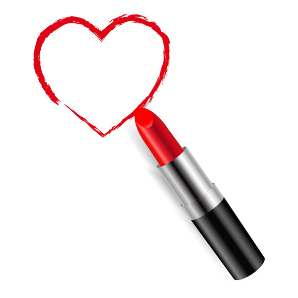 Красная помада с градиентной сеткой
