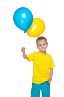 Ukraynalı çocuk balon