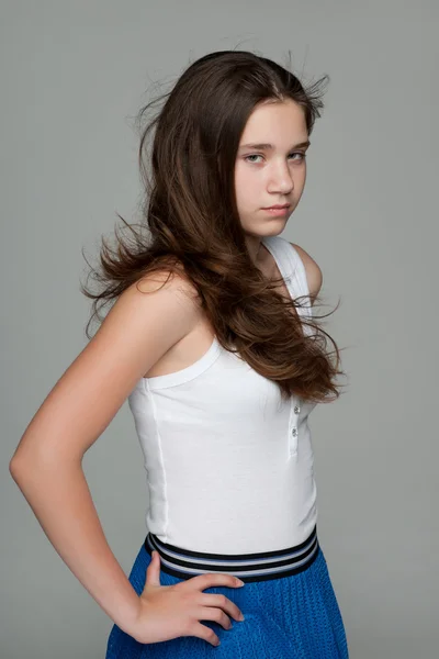 Thoughtful teen girl — Stock Photo, Image