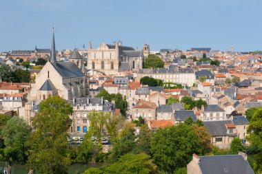 Poitiers in summer clipart