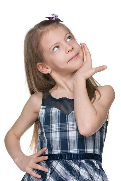 Menina Pensive jovem — Fotografia de Stock