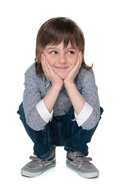 Kleiner Junge schaut zur Seite — Stockfoto