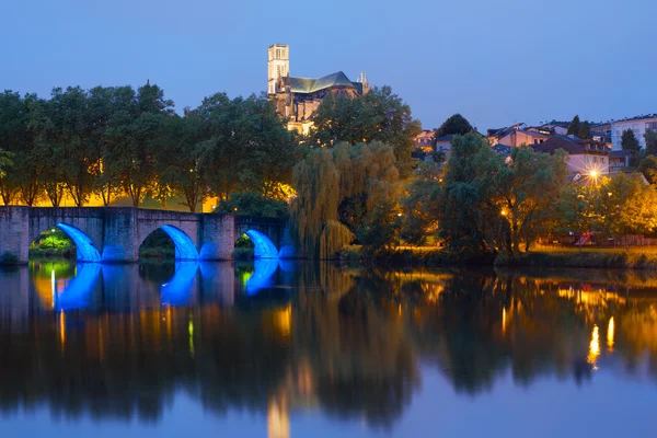 Limoges at night — Stock Photo, Image