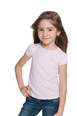 Şirin küçük kız.