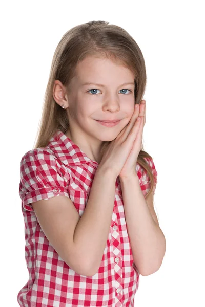 Retrato de una niña encantadora — Foto de Stock