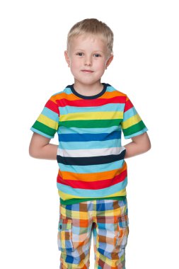 yakışıklı moda küçük çocuk