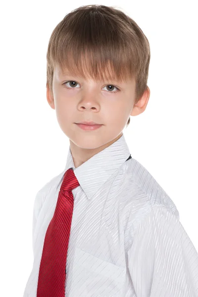 Slimme schooljongen — Stockfoto