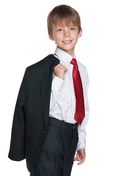 Smiling schoolboy — Stock Photo, Image