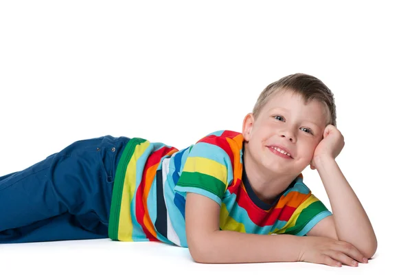 Little boy rests — Stock Photo, Image
