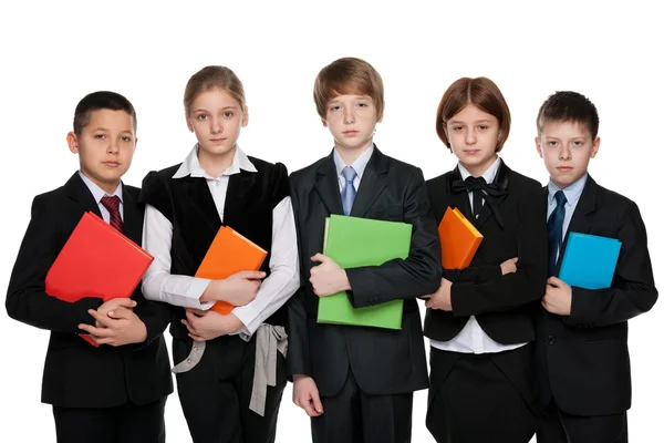 Schüler mit Büchern — Stockfoto