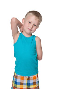 Şirin küçük çocuk.