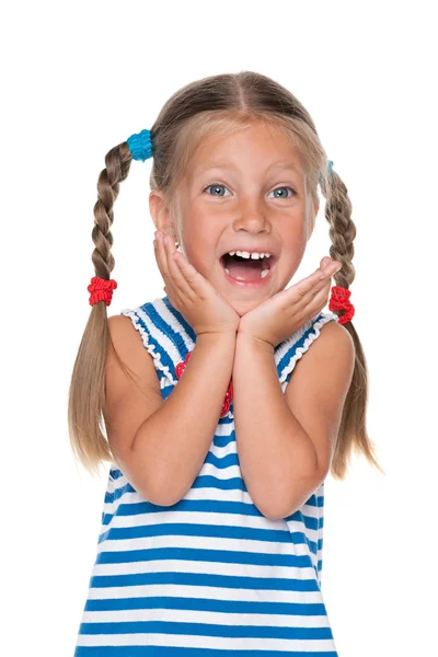 Shouting little girl — Stock Photo, Image